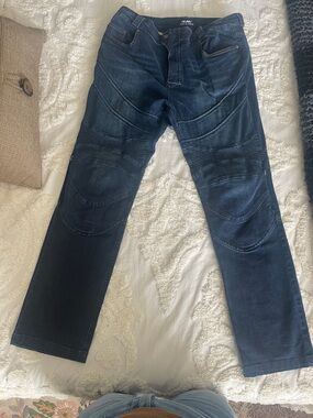 ILM Ride Dark Blue denim Men's riding pants.